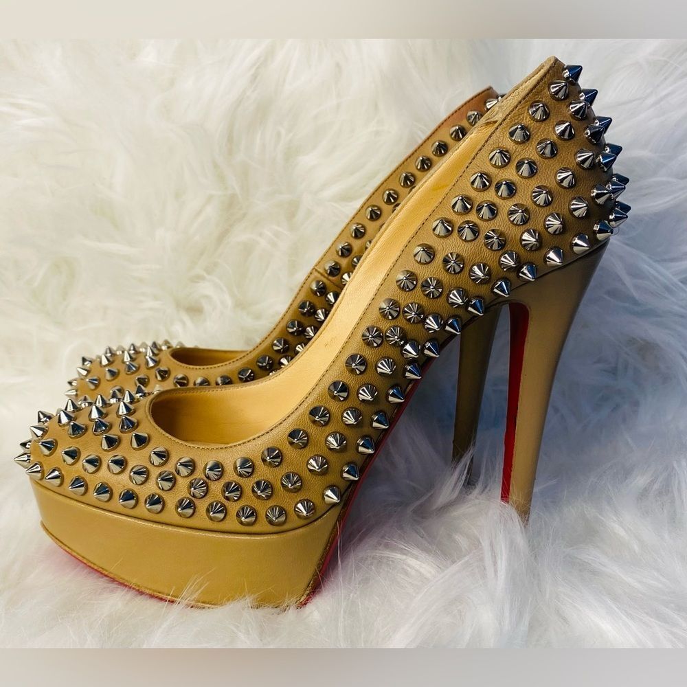 🛍️Christian Louboutin Authentic Alti Spiked Platform Pumps W/Box & Dust Cover